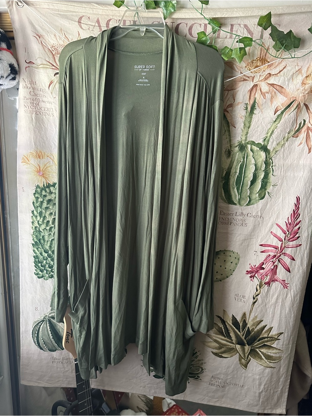 Olive Torrid Supersoft Thin Cardigan